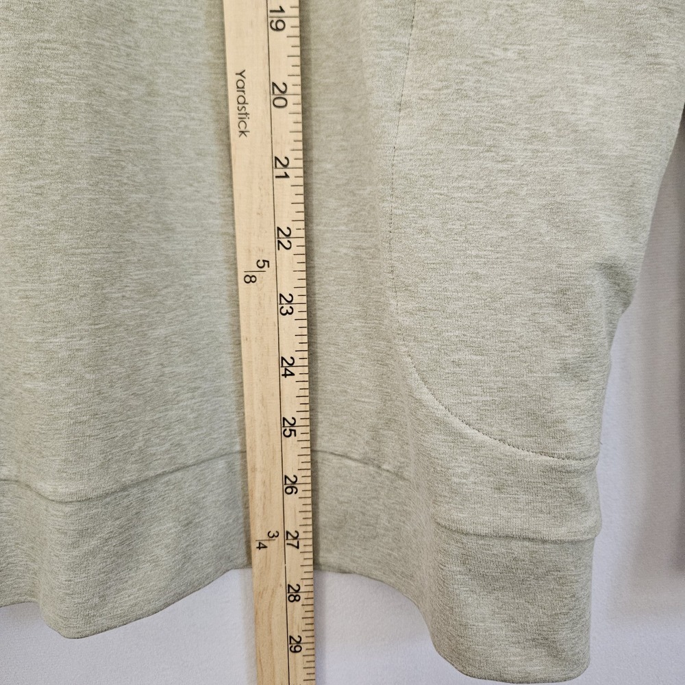 Everlane Sweater Mens L Lt Green Pullover Hoodie Long Sleeve Stretch Zip Pocket‎ - Picture 5 of 13